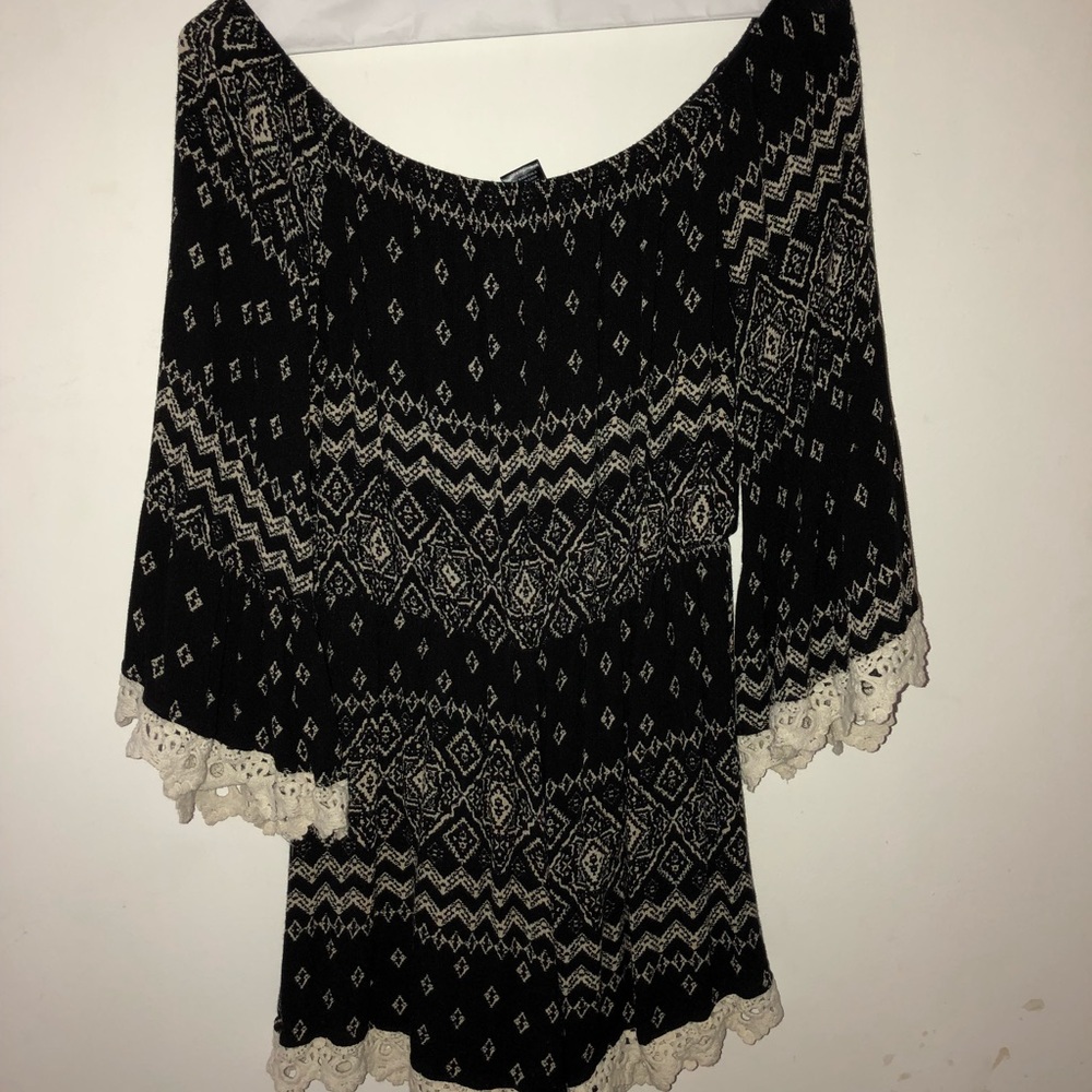 Black & White Romper